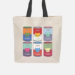 For Humans: Cat Tote Bag - Andy Pawhol