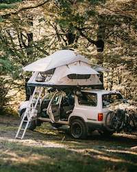 Camping equipment: *EX-DISPLAY* Crow's Nest Rooftop Tent - Regular - Grey