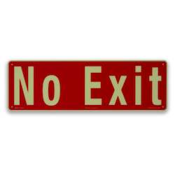 Ecoglo No Exit sign