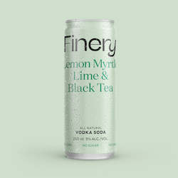 Finery Vodka Soda - Lemon Myrtle Lime & Black Tea NZ ONLY