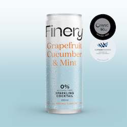 Finery 0% Alcohol Free Sparkling Cocktail - Grapefruit Cucumber & Mint