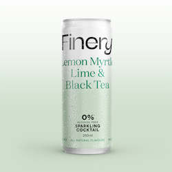 Finery 0% Alcohol Free Sparkling Cocktail - Lemon Myrtle Lime & Black Tea