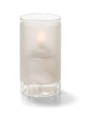 Internet only: Frosted Glass Candle Holder