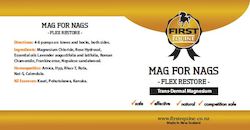 Farm produce or supplies wholesaling: Mag for Nags - Flex Restore