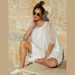 Womenswear: Meg by Design Elena Silk Organza Top