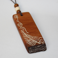 Engraved Kauri Pendant