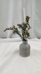 Stripe rustic vase and candle holder