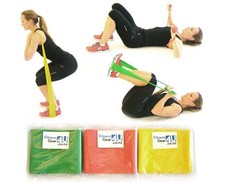 3 x Yoga/Pilates Exercise Bands 150cm long