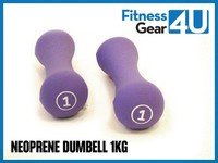 Products: 2 x 1kg Neoprene Dumbbells