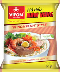 Food wholesaling: Instant Rice Noodles â Phnom Penh Style 65g (Há»§ Tiáº¿u Nam Vang) - VIFON