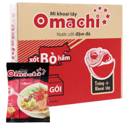 MÃ¬ Än Liá»n Omachi BÃ² Háº§m - Box of 30