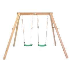 Toy: Cloud Catcher 2-Station Timber Swing Set