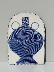 Seconds 40 60 Off: SECOND Art Tile - Blue Vase