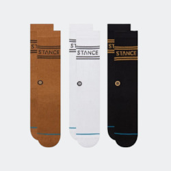 NEW Stance - Basic 3 Pack Crew - Gold Mix