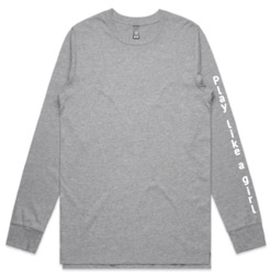 Frontpage: Grey Long Sleeve Tee | Free Shipping