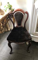 Chair in brown velvet----SOLD
