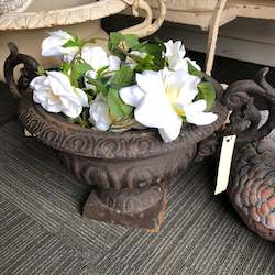 French Vintage  Cast Iron Urn----SOLD