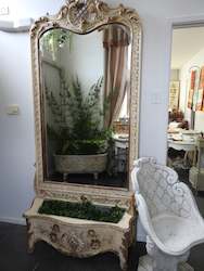 Mirrors: Italian Spechhio Fiorera-Mirror with Planter Box