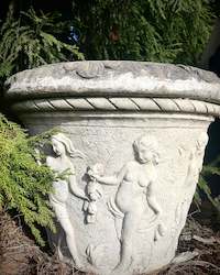 Outdoor: Large Ornate Outdoor Pot