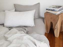 Linen - household: 100% French Flax Linen Duvet Cover - Pinstripe