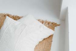 French Flax Linen Pillowcase Pair - Linen Stripe