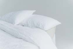 French Flax Linen Pillowcase Pair - Milk