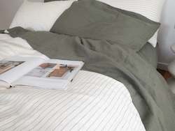 Linen - household: 100% French Flax Linen Sheet Set - Pistachio