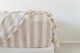 100% French Flax Linen Fitted Sheet - Wide Linen Stripe
