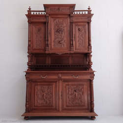 Mid 1800s French Antique Cherrywood Buffet