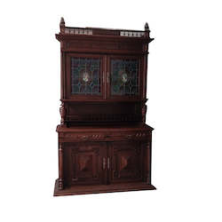 Unusual French Antique Oak Dresser