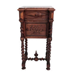 French Furniture: Louis XIII Bedside Table