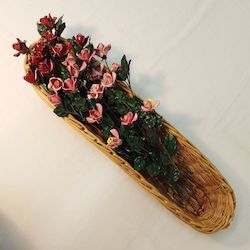 Home Decor: Vintage French Ceramic Flowers - Long Stem Roses