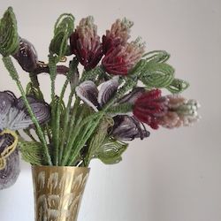Home Decor: Vintage French Beaded Flowers