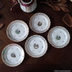 Limoges Porcelain Decorative Plates - Watteau