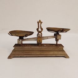 Antique French Force  Counter Scales 1KG
