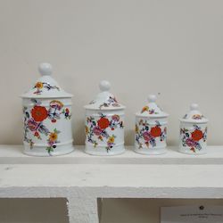 Home Decor: Limoges Porcelain Kitchen Storage Jars