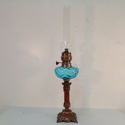 Large Art Nouveau Oil lamp