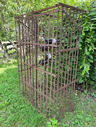 French Industrial Metal Wine Cave/Wine Rack - No 41