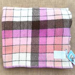 Magenta Cute! With Label SMALL SINGLE/THROW Pure Wool Blanket