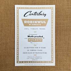 Linen - household: Canterbury Robinwul Advertising Poster/Product Insert
