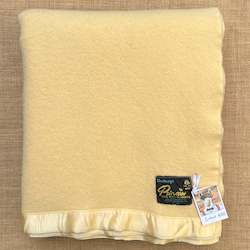 Linen - household: Thick & Cosy Extra Large SINGLE Wool Blanket by Onehunga Woollen Mills