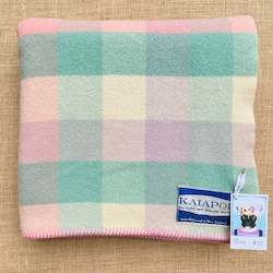 Linen - household: Country Pastel THROW New Zealand Wool Blanket