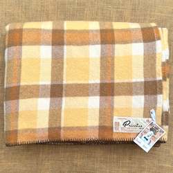 Linen - household: Gorgeous Browns Princess Onehunga DOUBLE New Zealand Wool Blanket