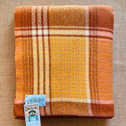 Super Thick Exceptional Terracotta SINGLE New Zealand Wool Blanket