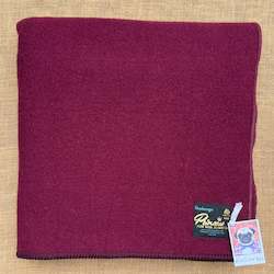 Linen - household: Deep Plum KING SINGLE Wool Blanket- Soft!