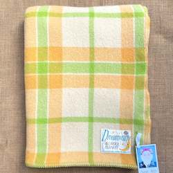 Linen - household: Dreamwarm Citrus Brights SINGLE New Zealand Wool Blanket