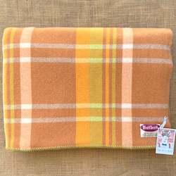 Linen - household: Melon & Apple QUEEN/KING New Zealand Wool Blanket