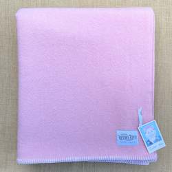 Linen - household: Soft Pink SINGLE New Zealand Wool Blanket