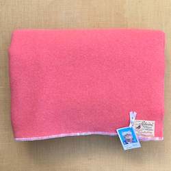 Warm Pink Thick DOUBLE Wool Blanket - Robinwul