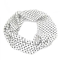 Products: Scarf dots black on white